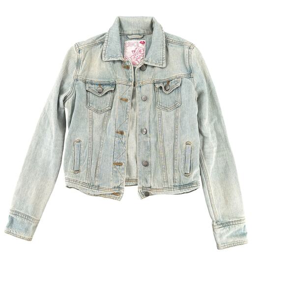 Vintage Y2K Light Wash Denim Jean Jacket Dear AB by Amanda Bynes Small - Picture 1 of 5